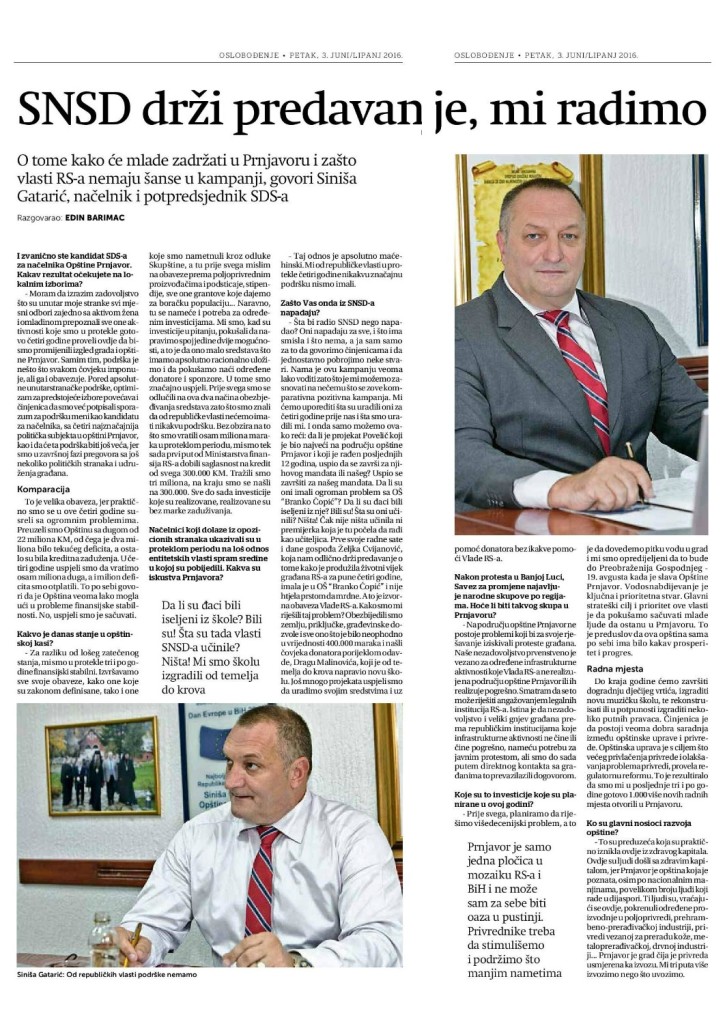gataric oslobodjenje
