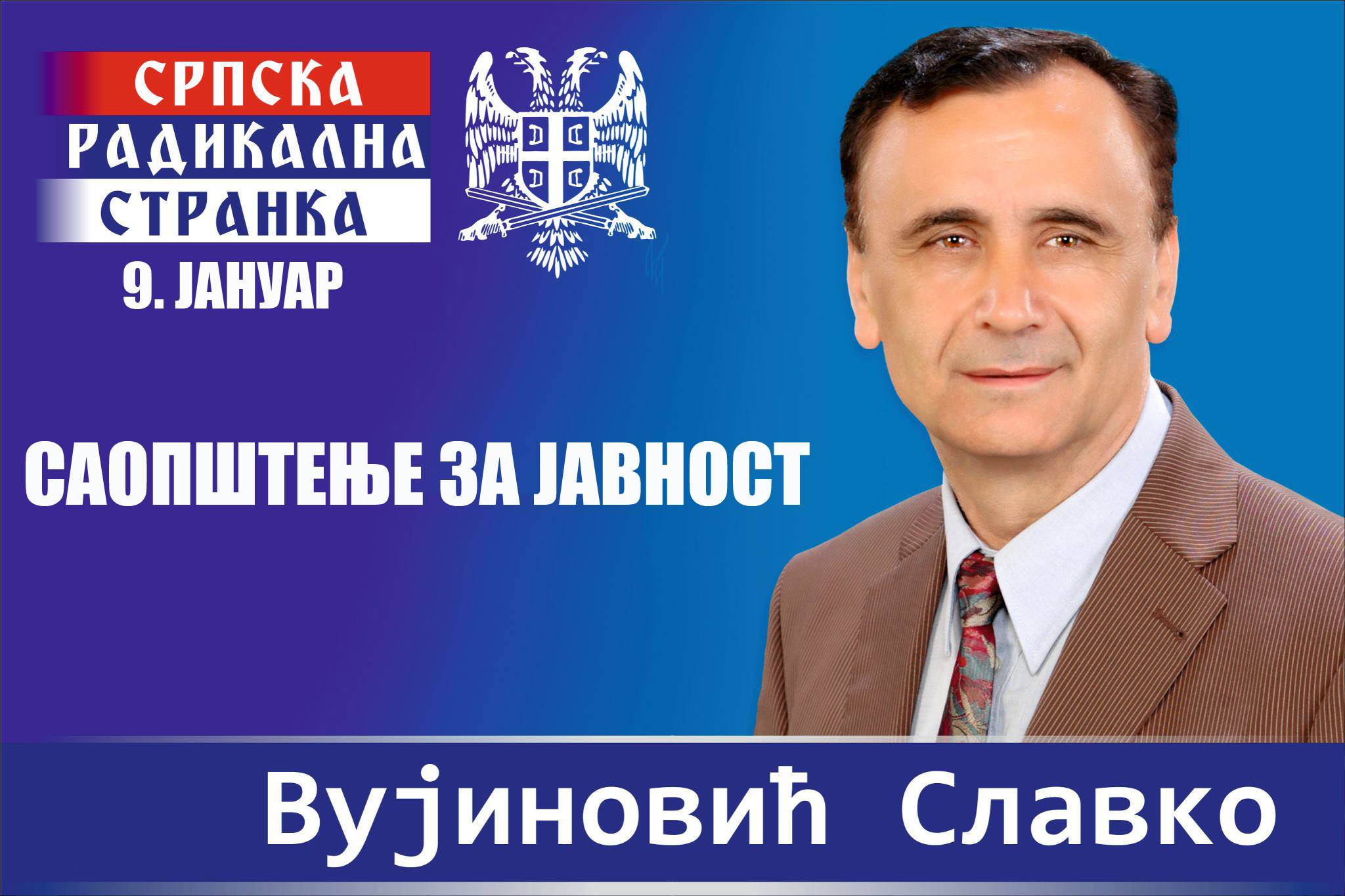 slavko vujinovic radikali saopstenje za javnost
